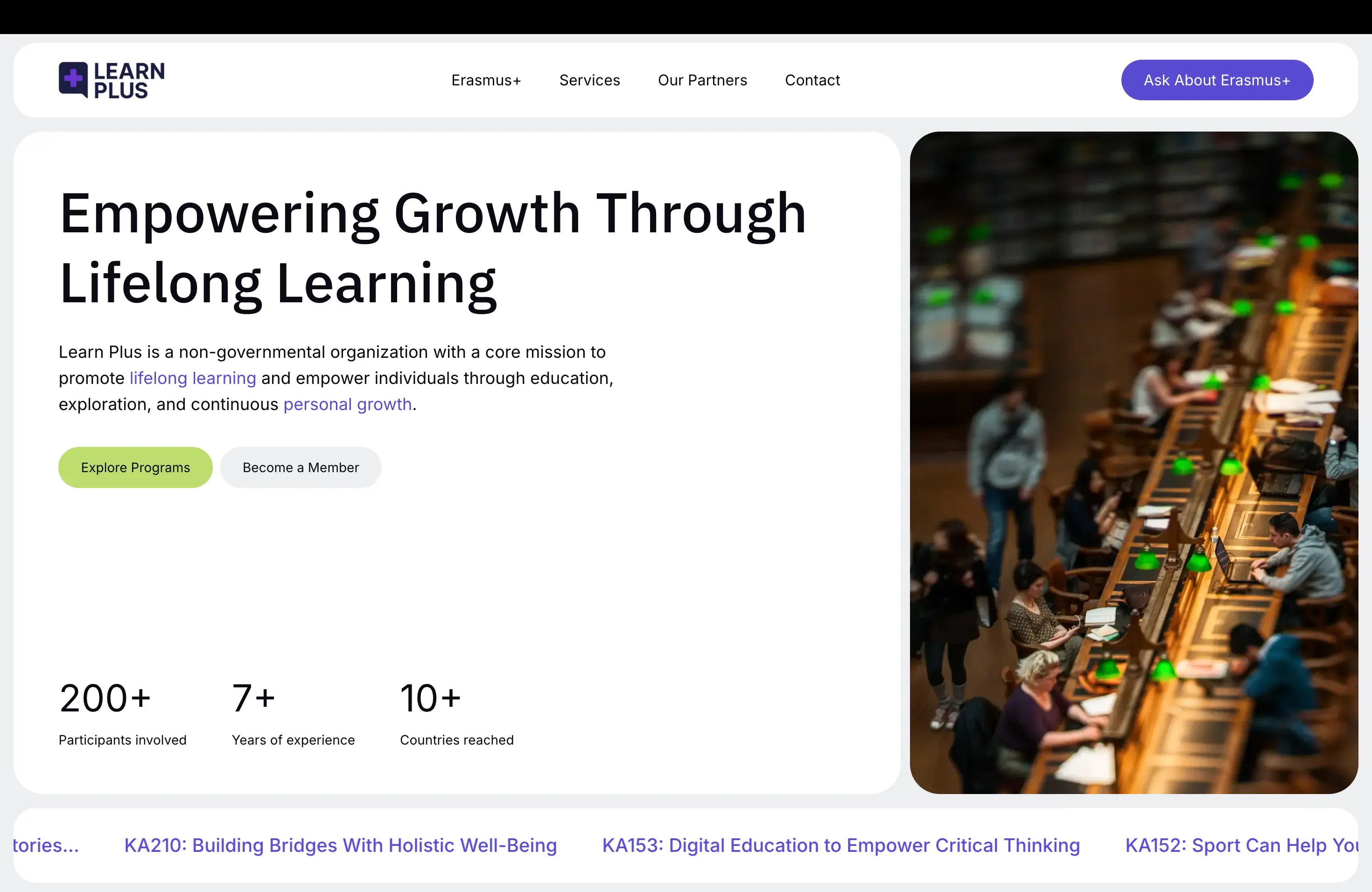 Learn Plus – NGO Website – Client Project (Upwork)