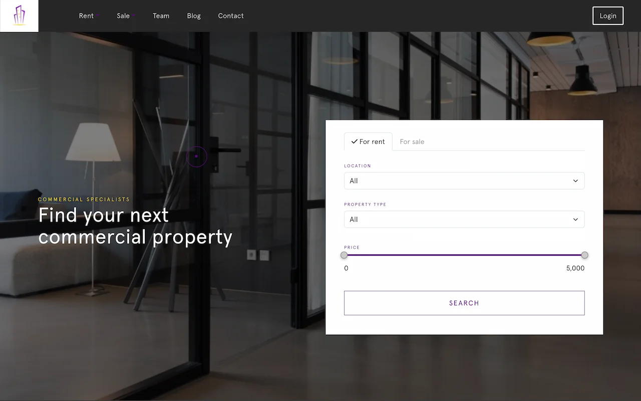 Real Estate Agency Website – Personal Project 